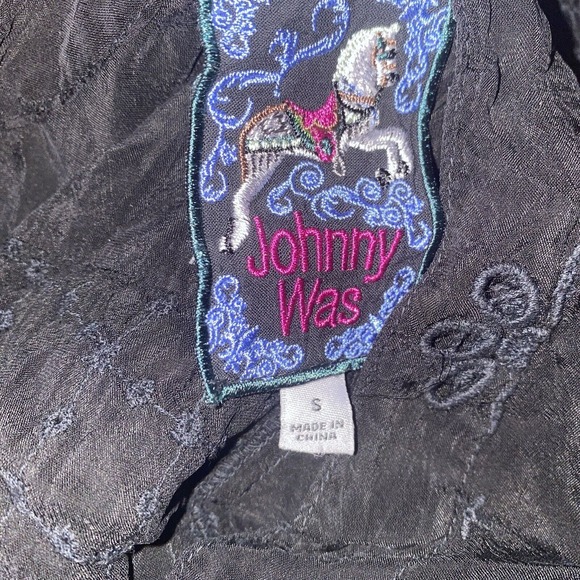 Johnny‎ Was Lexan Dress Women's Size Small Black Cutout - Picture 4 of 7